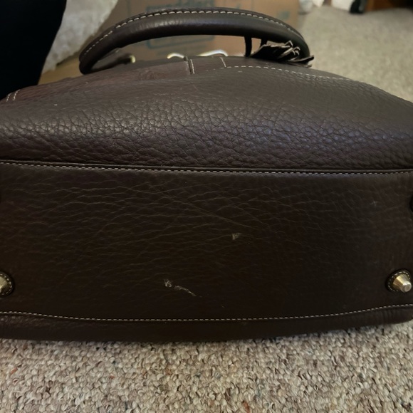 Coach Peddled Leather Hampton Satchel - Picture 4 of 4